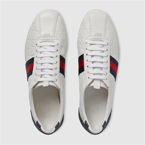 gucci guccissima leather lace-up sneaker|Gucci chunky sneakers price.